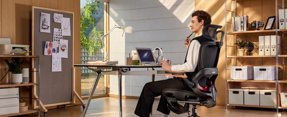 Sihoo B100-PRO Ergonomic Office Chair with 4D Linkage Armrests & Retractable Footrest