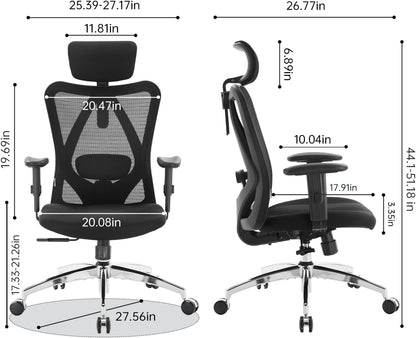Sihoo M18 Ergonomic Office Chair with Adjustable Lumbar Support & Headrest
