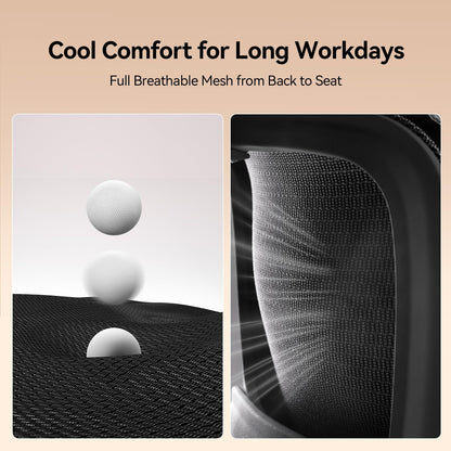 Sihoo B100 Ergonomic Office Chair with 2D Flip-Up Armrests & Premium Wave Mesh