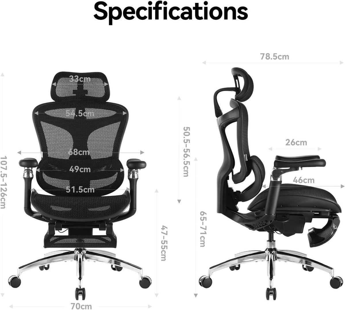 Sihoo DORO-C300-PRO Ergonomic Office Chair with 6D Armrests