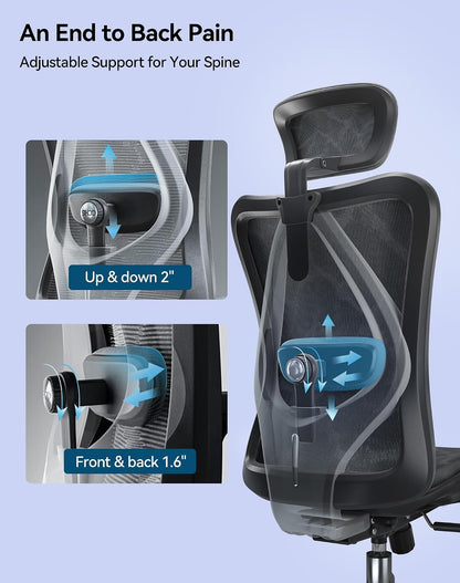 Sihoo M57 Full-Mesh Ergonomic Office Chair with 3D Adjustable Armrests