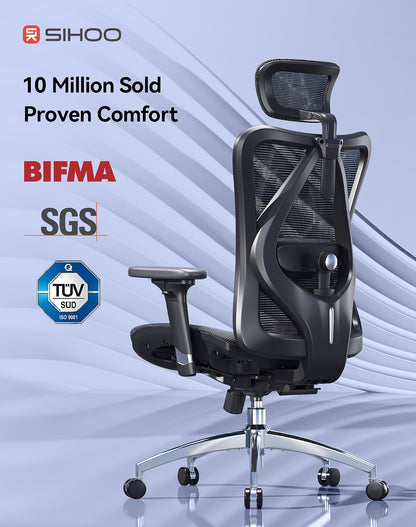 Sihoo M57 Full-Mesh Ergonomic Office Chair with 3D Adjustable Armrests