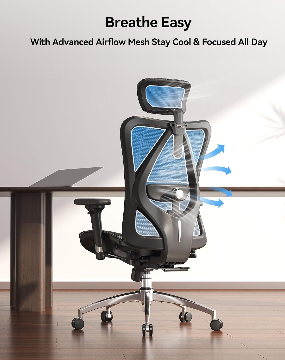 Sihoo M57 Full-Mesh Ergonomic Office Chair with 3D Adjustable Armrests