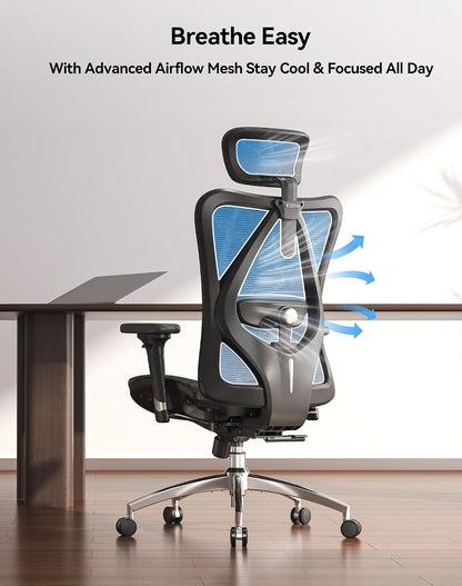 Sihoo M57 Full-Mesh Ergonomic Office Chair with 3D Adjustable Armrests