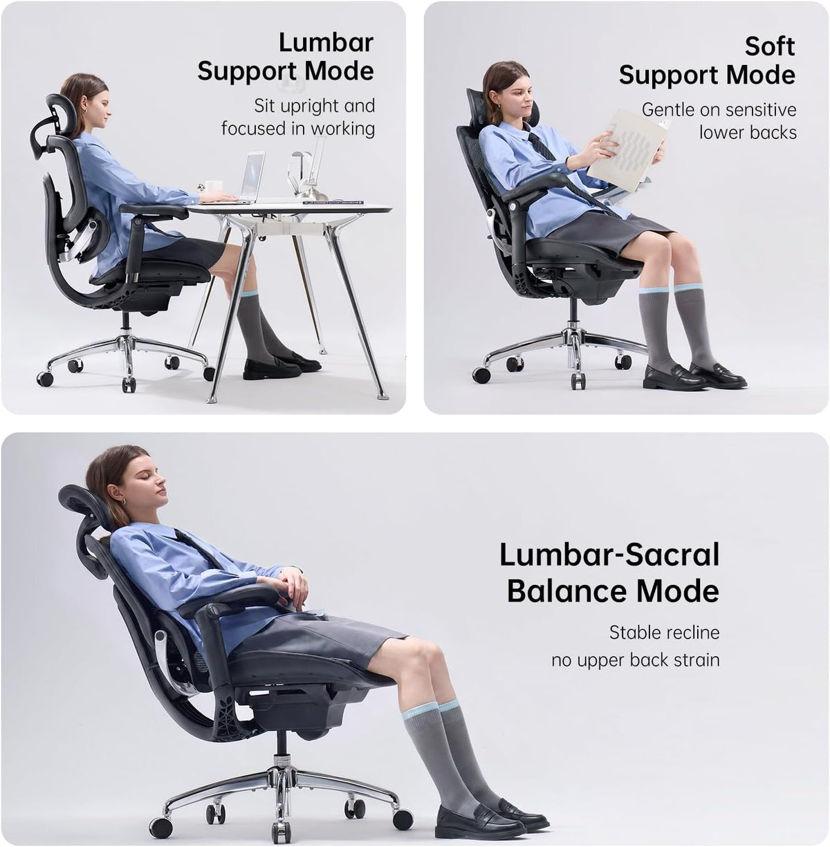 Sihoo C300-Pro-V2-M101 Ergonomic Office Chair with 8D Articulating Armrests