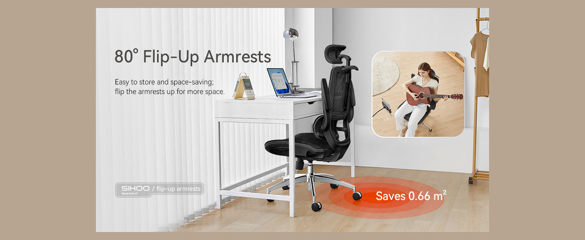 Sihoo M59AS Full-Mesh Ergonomic Office Chair with Flip-Up 3D Armrests