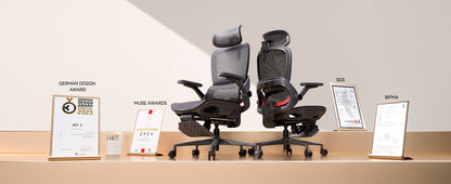 Sihoo B100-PRO Ergonomic Office Chair with 4D Linkage Armrests & Retractable Footrest