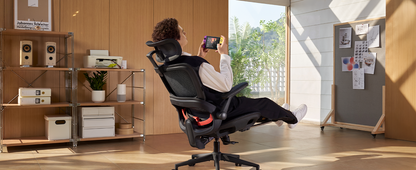 Sihoo B100-PRO Ergonomic Office Chair with 4D Linkage Armrests & Retractable Footrest