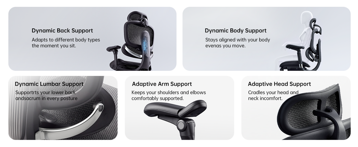 Sihoo C300-Pro-V2-M101 Ergonomic Office Chair with 8D Articulating Armrests