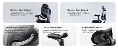 Sihoo C300-Pro-V2-M101 Ergonomic Office Chair with 8D Articulating Armrests